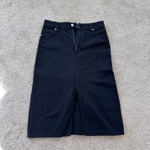 Ba&sh black demin skirt never worn, size 2